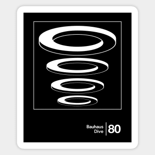 Bauhaus - Dive / Minimalist Style Graphic Artwork Design Sticker